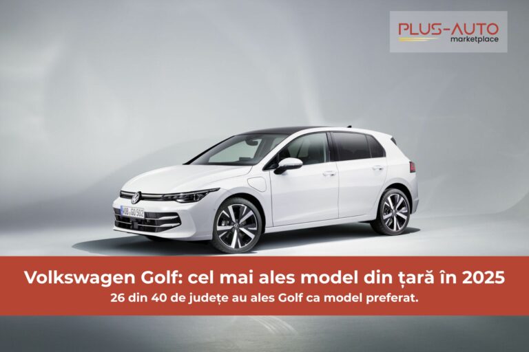 26 din 40 județe au ales Volkswagen Golf ca mașină preferată în 2025! Analiză Plus-Auto.ro