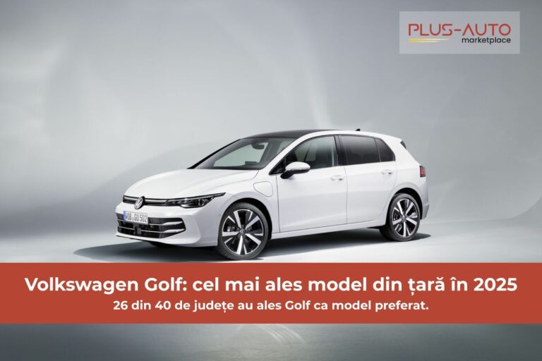 26 din 40 județe au ales Volkswagen Golf ca mașină preferată în 2025! Analiză Plus-Auto.ro