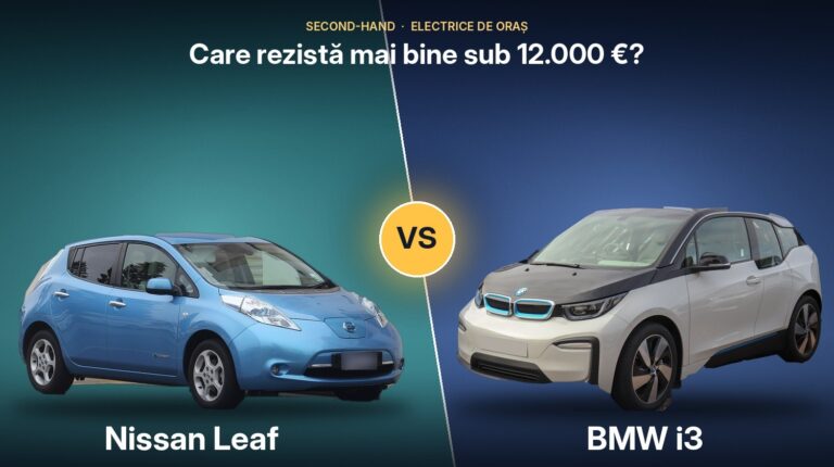 Nissan Leaf vs BMW i3 second-hand: Care este cea mai rezistentă electrică de oraș sub 12.000€?